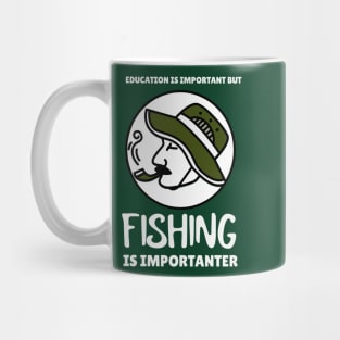 An Old man said "Fishing is Patience and Tobacco" Mug